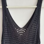 Black Crochet Beach Coverup, Maxi Dress, Size Medium/Large Photo 9