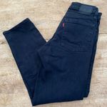 Levi's Levi’s Premium Women’s Sz 24 Wedgie Straight Fit Jeans In Black Sprout Photo 4