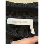 See By Chloe SEE BY CHLOÉ Metallic Fil‎ Coupé Silk-blend Crepon Blouse In Photo 5