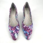 Easy Street  Women Size 11M Floral Print Pointed Toe Heels Shoes Fabric Upper Photo 1