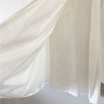 Wilfred  Aritzia Silana Linen Cotton Blend Midi Wrap Skirt in White Size XS Photo 2