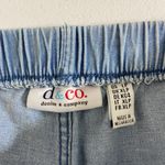 Denim & Company women's light wash pull on deep pocket straight jeans stretch LP Size undefined Photo 5