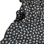 Loft Ann Taylor , Black and White Floral Halter Romper size MP Photo 5