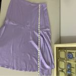 & Other Stories & Other Stories Light Pastel Purple Lilac Satin Asymmetrical Midi Skirt Size 12 Photo 9