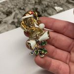 Signed Corel Gold Tone Brooch Pin Photo 6