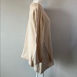 Style & Co  Scoopneck Sequined Long Sleeve Knit Top Beige Size Medium Photo 1