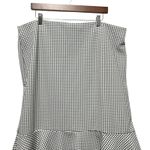 Ashley Stewart Women Skirt 22/24 Black White Timeless Polka Dot Flounce Hem Midi Photo 2
