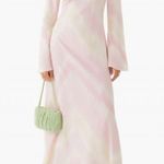 NWT The Wolf Gang Ames Keyhole Linen Blend Maxi Dress Blush Pink Size XS Photo 5