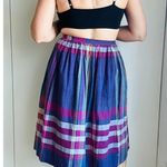Madas' Plaid Vintage 80s Skirt Purple Summer Twee Prep Classic VacationVibes Size 6P Photo 7