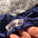 Ecowish Navy Blue Lace Tiered Mini Dress – Size Large, Adjustable Straps & Bow B Photo 5