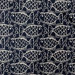 Crown & Ivy Fish Print Navy White Shorts Size 12 Photo 2
