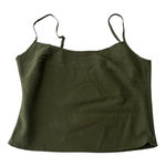Princess Polly ‎ Olive Green Crop Fit Tank Top Photo 0