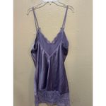 Victoria's Secret Lavender Satin Lace Trim Slip Dress Camisole Lingerie M Photo 3