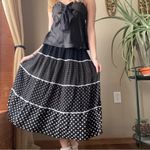 Cathy Daniels  Black and White Polka Dot Midi Skirt Photo 4