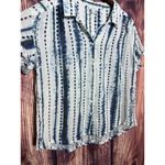 Sundance  Shirts Womens S Blue White Button Down Shirt Collared Shirt Casual Top Photo 2