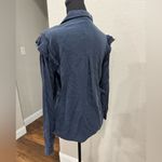 Anthropologie Cloth & Stone Women's Navy Button-Up Top Photo 1