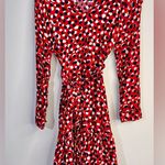 EUC FREE ASSEMBLY red dress with belt tie Photo 2