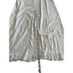 Vintage Opalaire Slip Skirt W/ Lace Hem & Middle Slit Medium Antron III Nylon M Photo 4