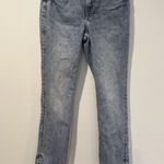 H&M  Jeans Womens 27" Light Wash Denim Stretch Skinny Slits High Rise Travel Photo 0