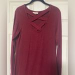 Bobbie & Brooks Bobbie Brooks Women’s Knit Sweater Dress/ Long Tunic Cage Neck Red Stretchy Sz M Photo 1