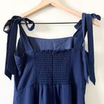 Petal and Pup  Tie Strap Midi Dress with Slit in Navy Size 6 Photo 6