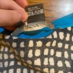 Per Se White, black and Blue 3/4 sleeve Cardigan with matching Tank top (Both the same size) Photo 3