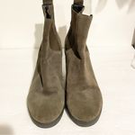 Eileen Fisher Eileen‎ Fisher Size 8 Booties Suede Ankle Boots Gray Wedge Heel Photo 1