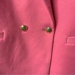 Talbots double breasted hot pink barbie core jacket size 14 valentine Photo 3