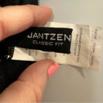 Jantzen  Black &‎ White Polka Dot Tankini Top with Built in Support Bra sz 34D/DD Photo 8