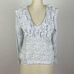Anthropologie  Hutch Ruffled V-neck blouse Photo 1