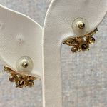 Betsey Johnson Flower AB Cluster Stud Earrings Rhinestone Fairycore Fairy USED Photo 4