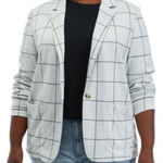 Wonderly  gray grid plaid blazer size 4XL Photo 0