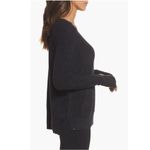 Barefoot Dreams CozyChic Lite Raglan Pullover Sweater M Style 914 Gray Pocket Photo 5