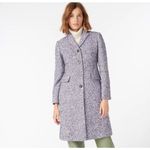 J.Crew Nalya Italian Tweed Button Front Lady Coat Purple Size 2 Photo 1