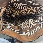 Kate Landry  Brown Leather Shoulder Bag Purse Deep tote work laptop Photo 5