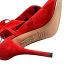 Aquazzura Sexy Thing 105mm Red Suede Sandal Size 7.5 Photo 5