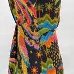 Farm Rio  Macaw Island Printed Maxi Dress Tropical Vacation XS Black Photo 11