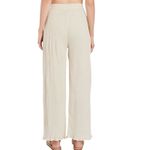Savannah Morrow Flow Boho Organic Cotton Pants Cream Size Small NWT Photo 2