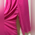 Vince Camuto NWT Halter Wide Leg Lined Jumpsuit Pomegranate Pink Size S Photo 5