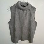 ZARA Sleeveless Turtleneck Sweater Top Gray L Photo 1