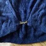 Blue Long Sleeve Cropped Cardigan Size L Photo 1