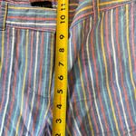 Talbots Linen Blend Pastel Stripe Shorts 4 Photo 5