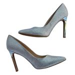 Nine West "Tatiah" Silver Embellished Glam Pointed Toe Pumps, Women's Size 8 NEW Photo 8