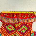 Flying Tomato • Flounce Strapless Dress Size Large Tribal High Low Colorful Cute Photo 9