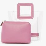 STAUD 💕💕 Mini Shirley Tote Bag ~ Clear Pink NWT Photo 9
