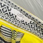 Loft Ann Taylor Short Size 10 Yellow Blue White Stripe Riviera Tweed Photo 5