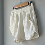Marine layer  Corinne High Waist Cream Gauzy Shorts Photo 2
