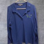 Port Authority  Women's Size XL Ancestry DNA Quest Diagnostics Polo Shirt Blue Photo 1