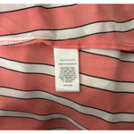 EXPRESS Shirt Womens XS Orange White Stripe Portofino Office Casual Versatile Photo 7