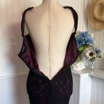 Sequin Hearts  Black & Mauve Open Back Lace Dress Photo 7